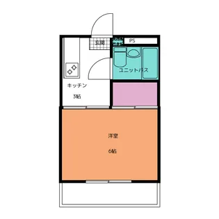 金剛レジデンス城南【1階】の間取り