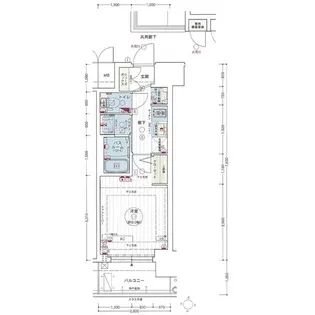 エステムコート名古屋新栄IIアリーナ【13階】の間取り