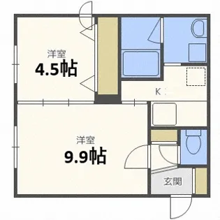 フィルズガトーレ【4階】の間取り