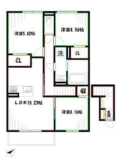 aisevillage【2階】の間取り