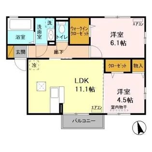 ルミウス【1階】の間取り