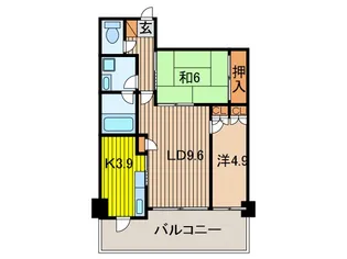 グランデュオ南街区【3階】の間取り