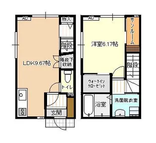 ビオラ古定塚A棟の間取り