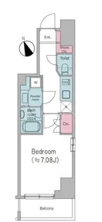 ドゥーエ池袋【12階】の間取り