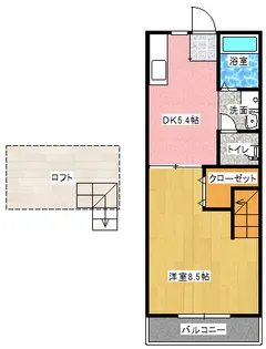 ジェニファー22【2階】の間取り