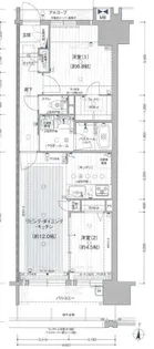 プレサンス ジェネ 新栄町駅前 葵【14階】の間取り