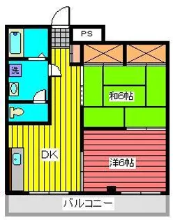 上野マンション【3階】の間取り