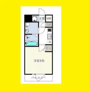 エスリードレジデンス梅田フロント【2階】の間取り