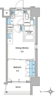 ルフォンプログレ門前仲町マークス【3階】の間取り