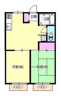オリーブガーデン西八王子【2階】の間取り