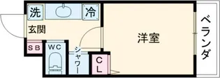 ドーミー高松西宝町【2階】の間取り