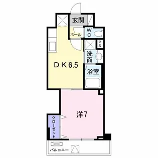 ボヌール トーキ ササヅカ【6階】の間取り