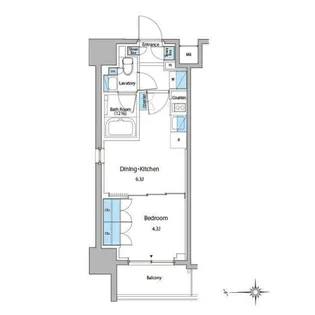 ルフォンプログレ門前仲町マークス【6階】の間取り