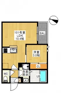 GRANDTIC リゲルB【1階】の間取り