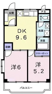 オーシャンビューISA【2階】の間取り