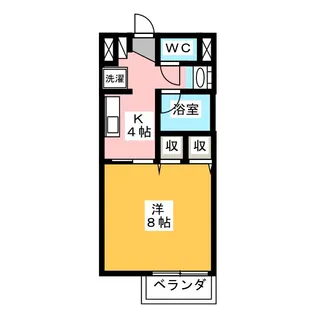コーポHAL【1階】の間取り