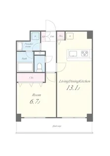 プロスペランド府中【3階】の間取り