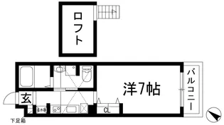 レオパレス清荒神LA1【2階】の間取り