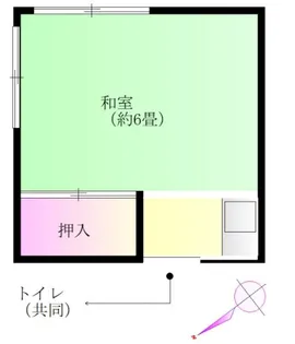 石川荘【2階】の間取り