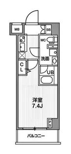ジェノヴィア阪東橋スカイガーデン【4階】の間取り