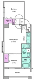 レジディア島津山【12階】の間取り