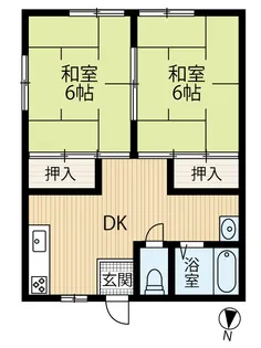 稲時ハイツ【2階】の間取り