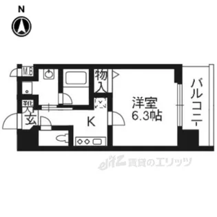 アスヴェル京都堀川高辻【5階】の間取り