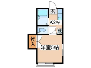光コーポ【2階】の間取り