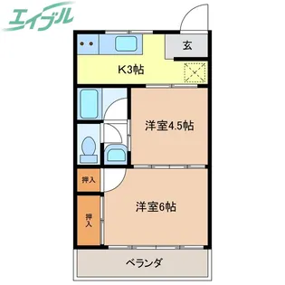 コーポITO【2階】の間取り