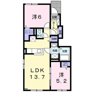 クルン【1階】の間取り