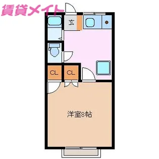 ヴィラージュ【2階】の間取り