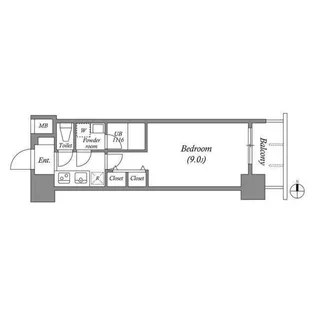 スプランディッド淀屋橋DUE【4階】の間取り