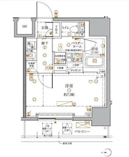 クレイシアIDZ王子マークプレイス【3階】の間取り