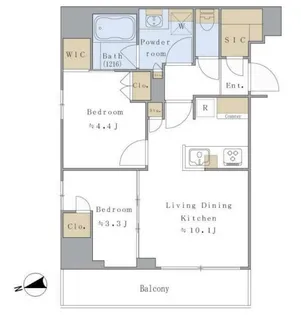 Brillia ist 赤羽 Brillia ist 赤羽【12階】の間取り