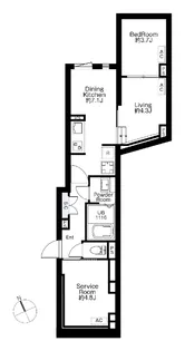 SPHERE MOTOYOYOGI HILL TERRACEの間取り