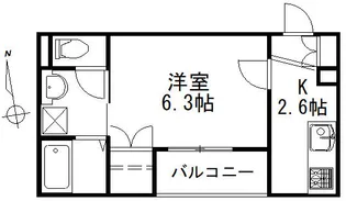 グリーンハウス【3階】の間取り