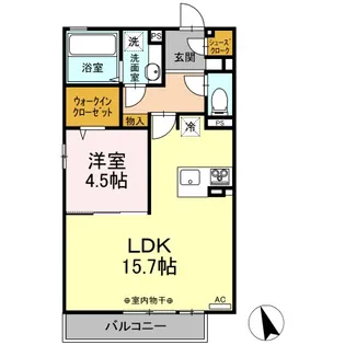カーサ ソレアーダ【2階】の間取り