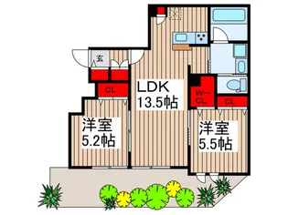 Villa Foresta【1階】の間取り