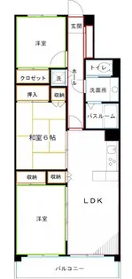 フローラ野崎【2階】の間取り