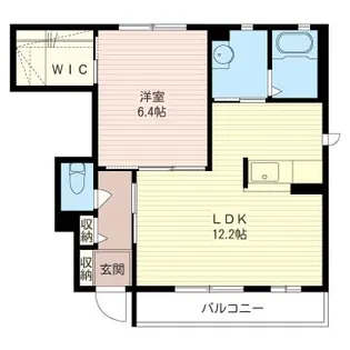ラフィーネ真岡【1階】の間取り