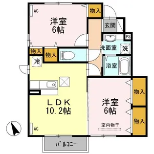 エルモア III【1階】の間取り