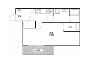 MQuarto淵野辺共和【1階】の間取り