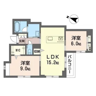 ルルブラン【3階】の間取り
