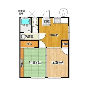 リバーサイドコーポ相澤 A・B【1階】の間取り