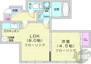 リーフコートN16【3階】の間取り