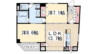 サザンウエスト【3階】の間取り