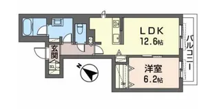 シャーメゾンノール大阪【3階】の間取り