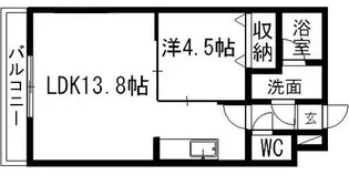 リベルテ【4階】の間取り