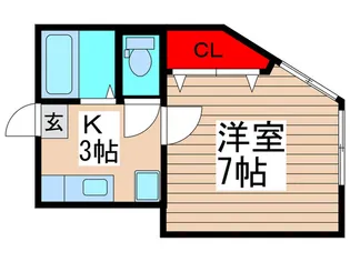 カサズメイト【2階】の間取り