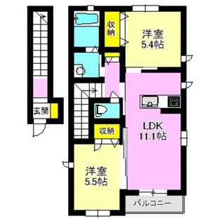 メルクマール【2階】の間取り